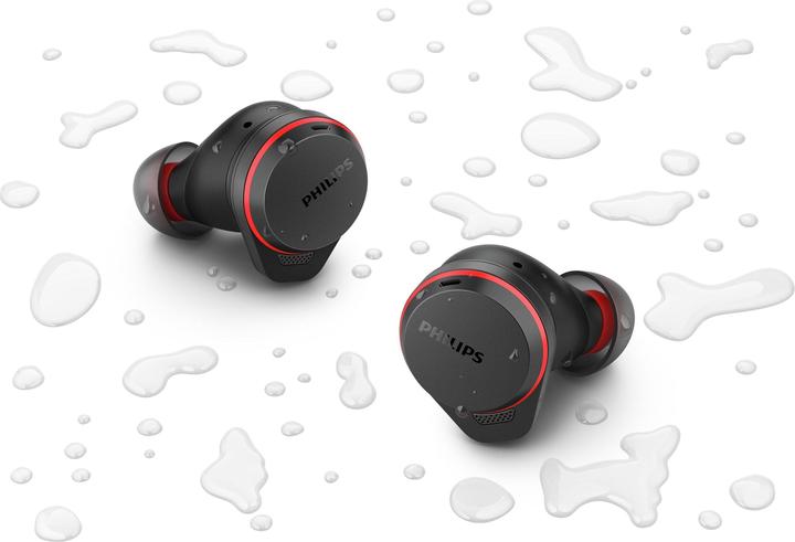 Productafbeelding Philips TAA7507BK/00 Echte draadloze sporthoofdtelefoon Bluetooth Zwart (ANC, 7 h, Draadloze)