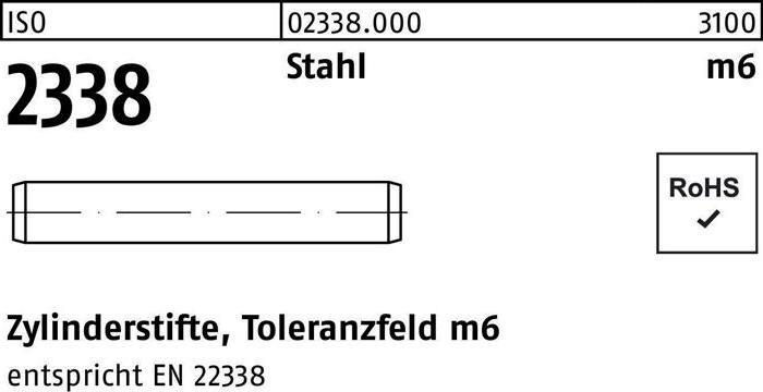 Produktbild Zylinderstift ISO 2338 20 m6 x 90 Stahl ISO 2338