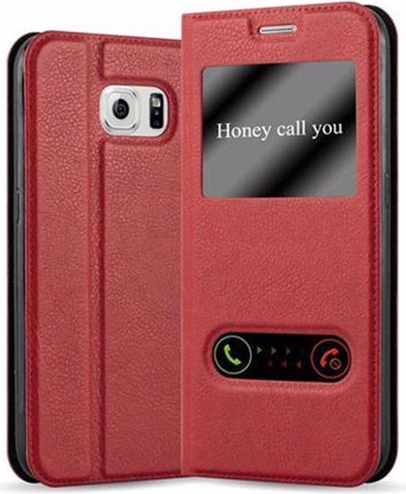 Produktbild Cadorabo Book mit View Doppelfenster Cover (Samsung Galaxy S6)