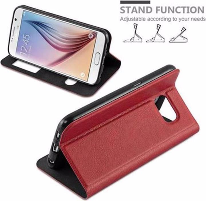 Produktbild Cadorabo Book mit View Doppelfenster Cover (Samsung Galaxy S6)