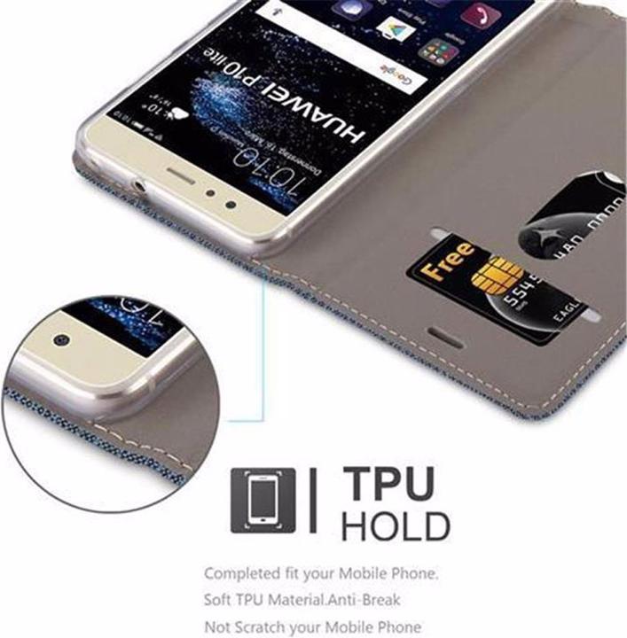 Image du produit Cadorabo Couverture look jeans Book (Huawei P10 Lite)
