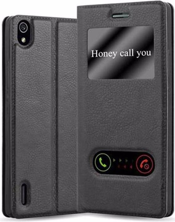 Produktbild Cadorabo Book mit View Doppelfenster Cover (Huawei Ascend P7)