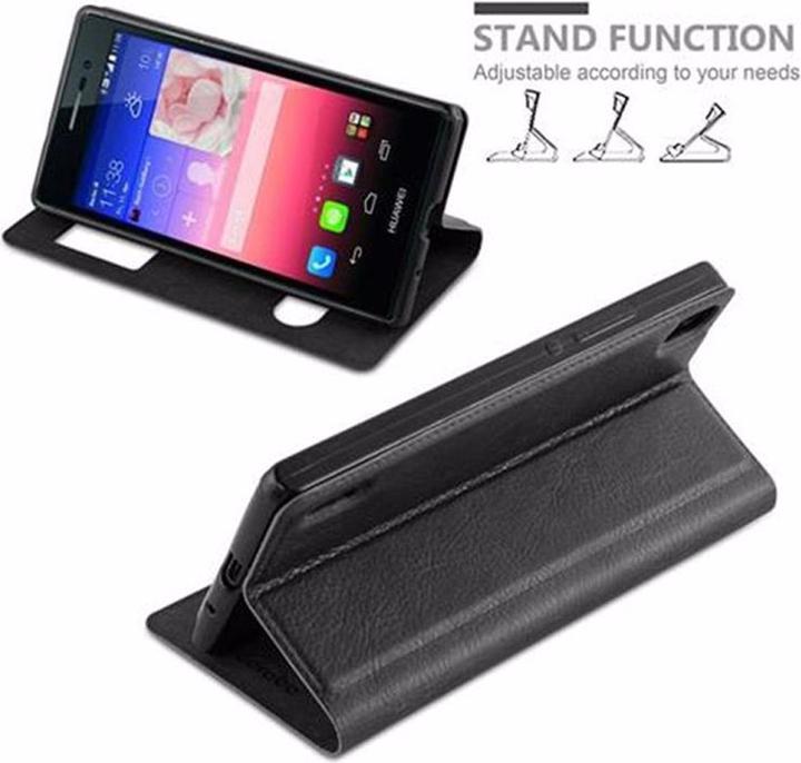 Produktbild Cadorabo Book mit View Doppelfenster Cover (Huawei Ascend P7)