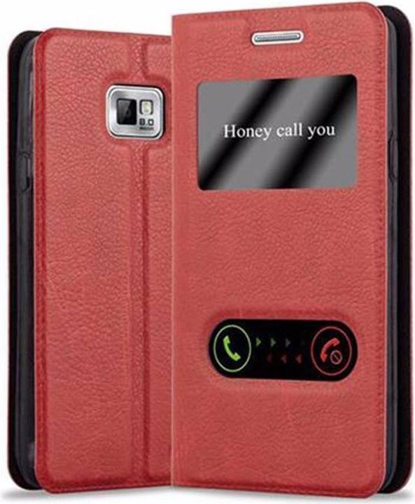 Produktbild Cadorabo Book mit View Doppelfenster Cover (Samsung Galaxy S2 Plus, Samsung Galaxy S2)