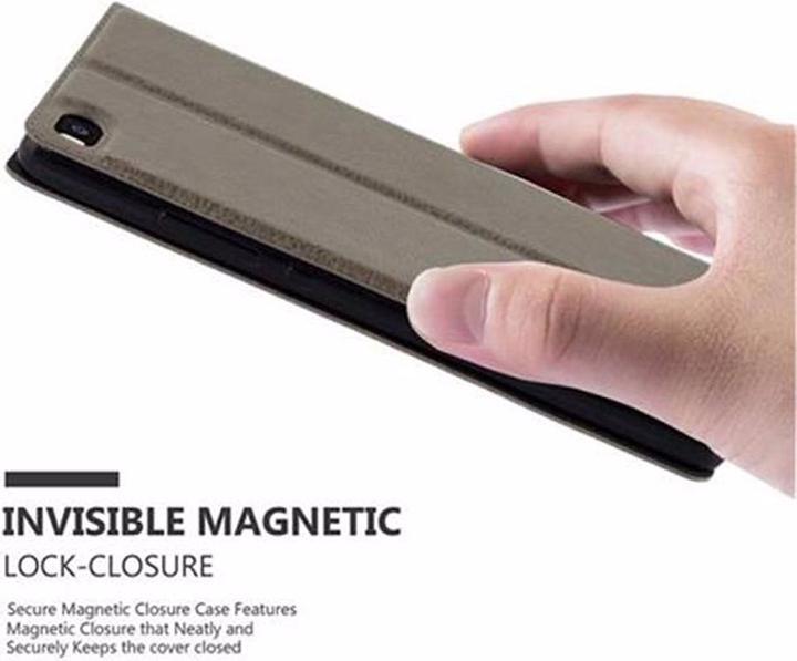 Actual product image Cadorabo Book with View double window cover (Huawei P8)