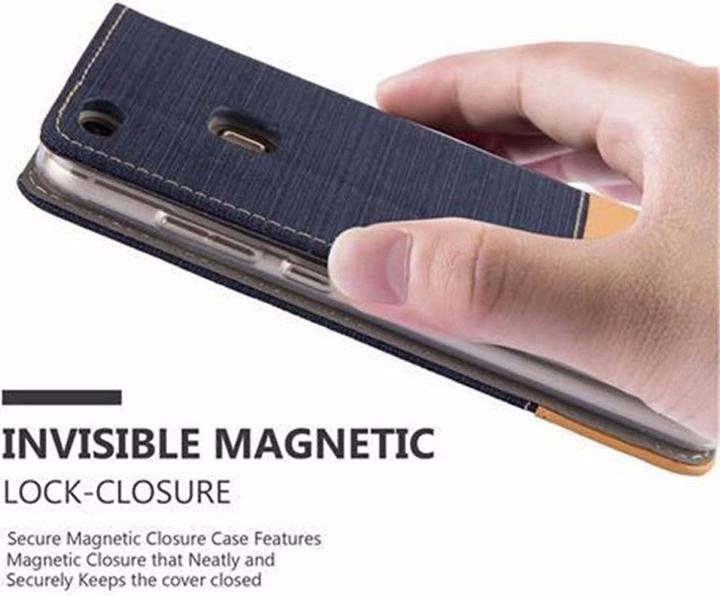 Produktbild Cadorabo Book Jeans Optik Cover (Huawei P10 Lite)