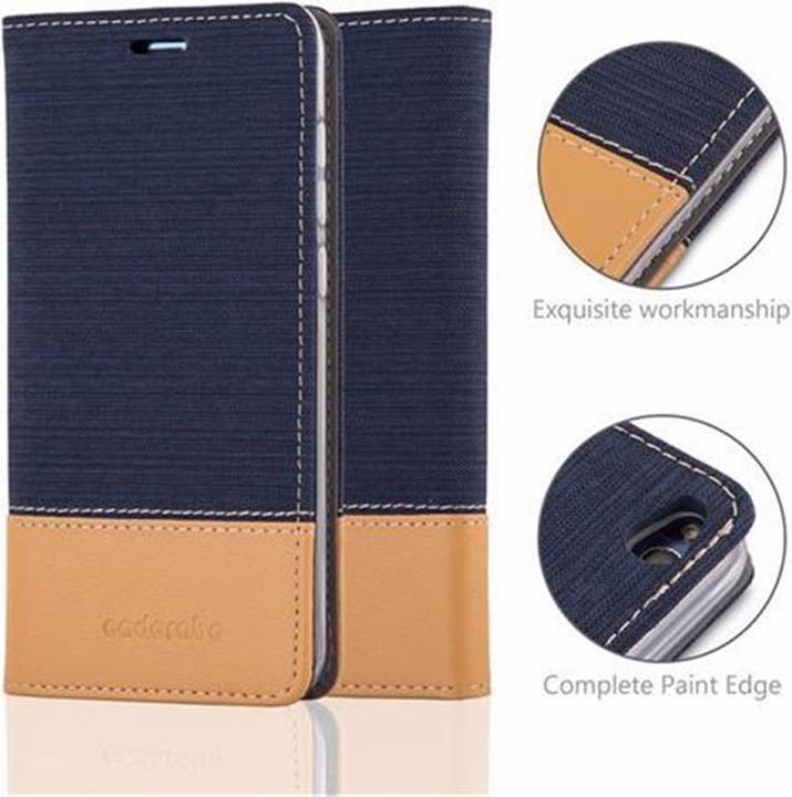 Produktbild Cadorabo Book Jeans Optik Cover (Huawei P8 Lite (2017))