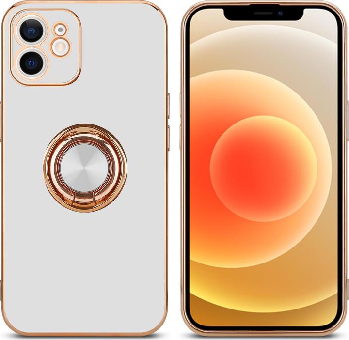 Produktbild Cadorabo Hülle für Apple iPhone 12 MINI im TPU mit Kameraschutz und Ring LM089 Style (Apple iPhone 12 mini)