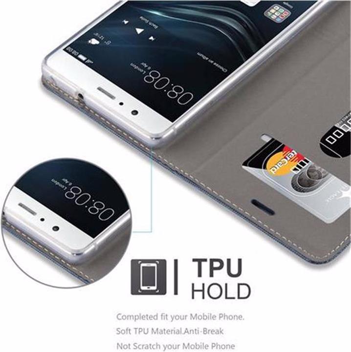 Image du produit Cadorabo Couverture look jeans Book (Huawei P9 Lite)