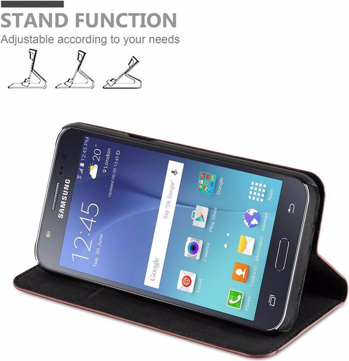 Actual product image Cadorabo Book Invisible Magnet Cover (Samsung Galaxy J7)