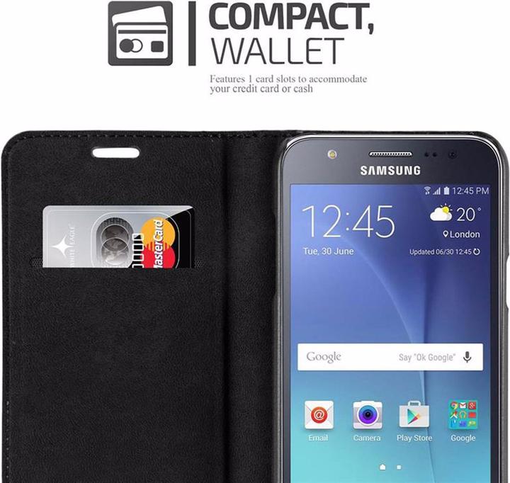 Actual product image Cadorabo Book Invisible Magnet Cover (Samsung Galaxy J7)