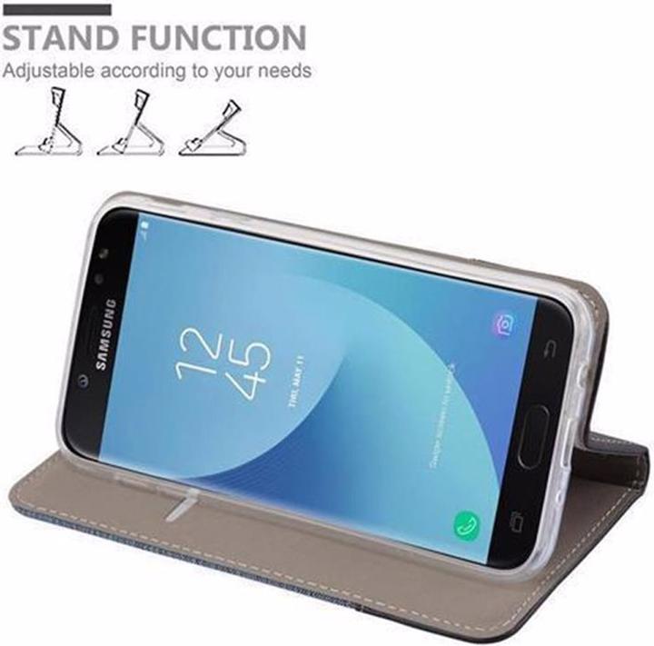 Produktbild Cadorabo Book Jeans Optik Cover (Samsung Galaxy J3 (2017))