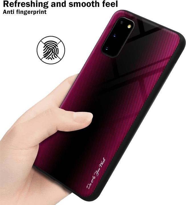 Productafbeelding Cadorabo TPU gestreepte glasplaat (Samsung Galaxy S20+)