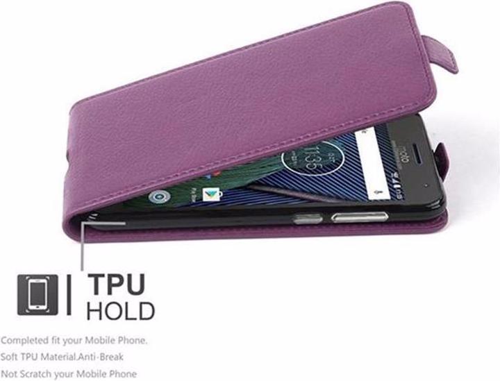 Produktbild Cadorabo Flip mit Struktur Cover (Motorola Moto G5 Plus)