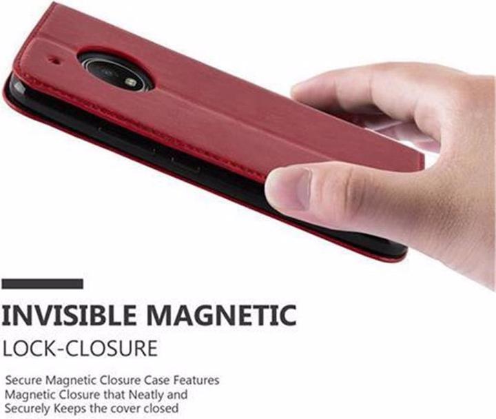 Image du produit Cadorabo Book Couverture magnétique invisible (Motorola Moto G5 Plus)