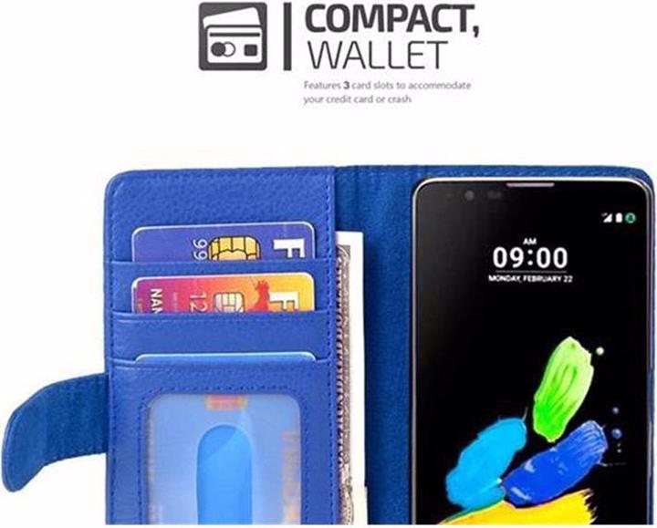 Image du produit Cadorabo Book avec 3 pochettes pour cartes Couverture (LG K8)