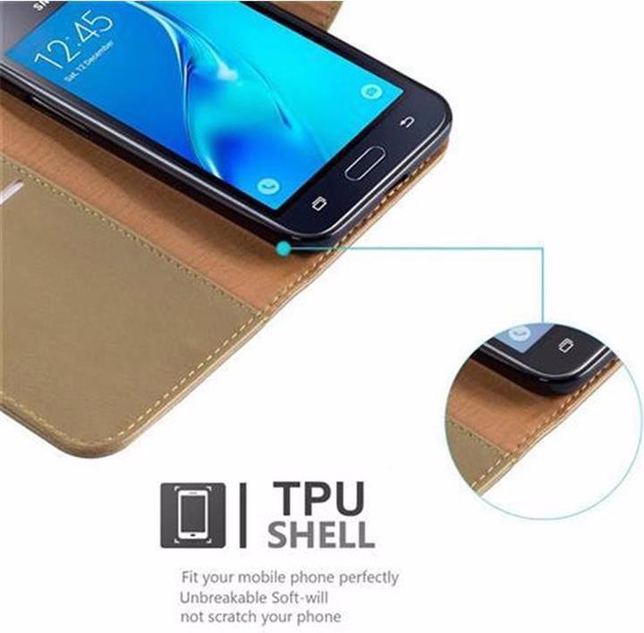 Actual product image Cadorabo Book Luxury Cover (Samsung Galaxy J1 (2016))