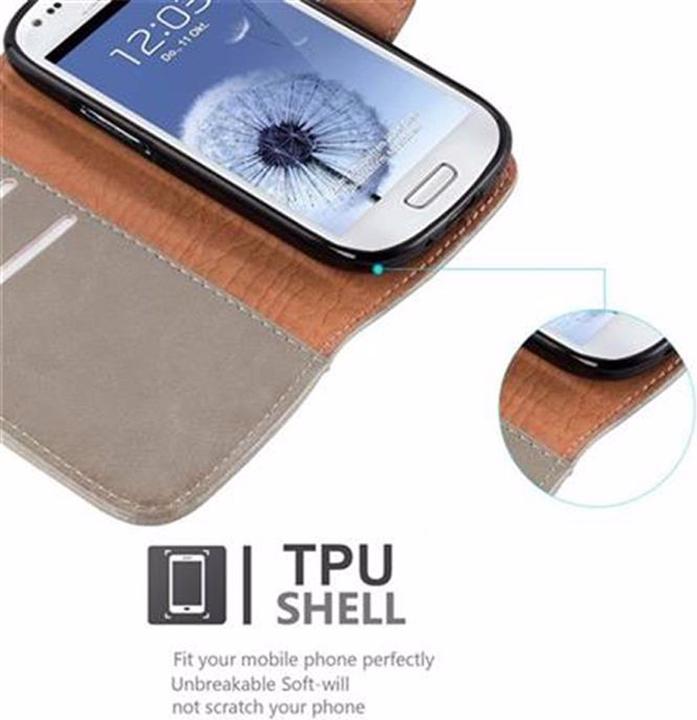 Produktbild Cadorabo Book Luxury Cover (Samsung Galaxy S3 Mini)