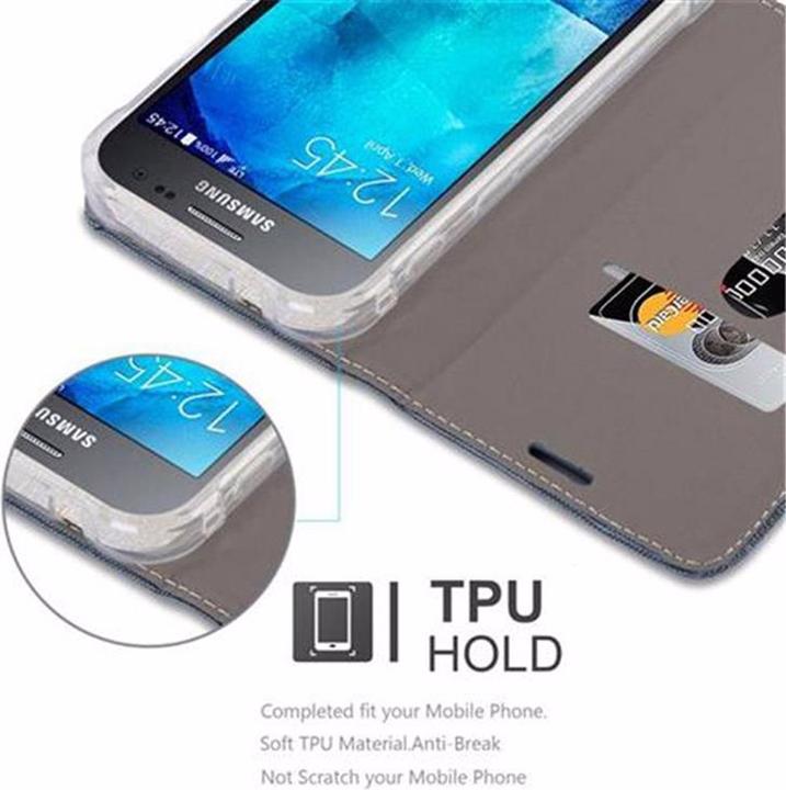 Produktbild Cadorabo Book Jeans Optik Cover (Samsung Galaxy Xcover 3)