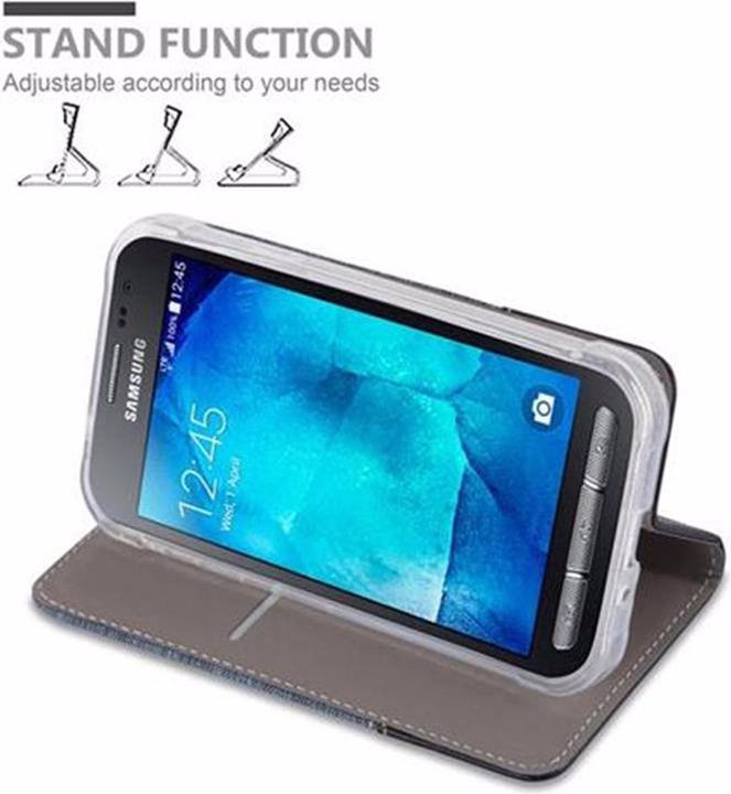Produktbild Cadorabo Book Jeans Optik Cover (Samsung Galaxy Xcover 3)