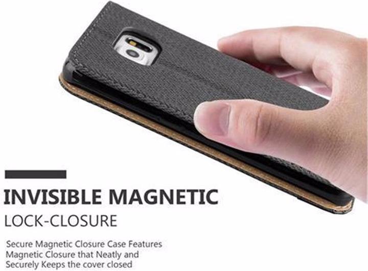 Produktbild Cadorabo Book Bast Optik Cover (Samsung Galaxy S6 Edge)