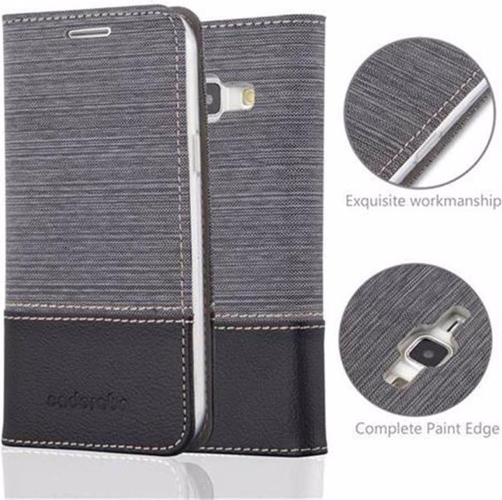 Produktbild Cadorabo Book Jeans Optik Cover (Samsung Galaxy J1)