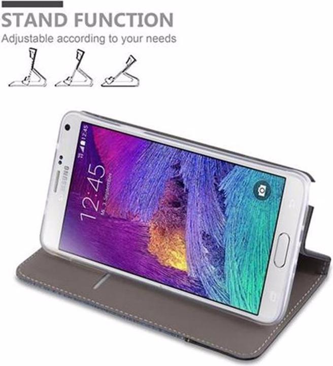 Produktbild Cadorabo Book Jeans Optik Cover (Samsung Galaxy Note 4)