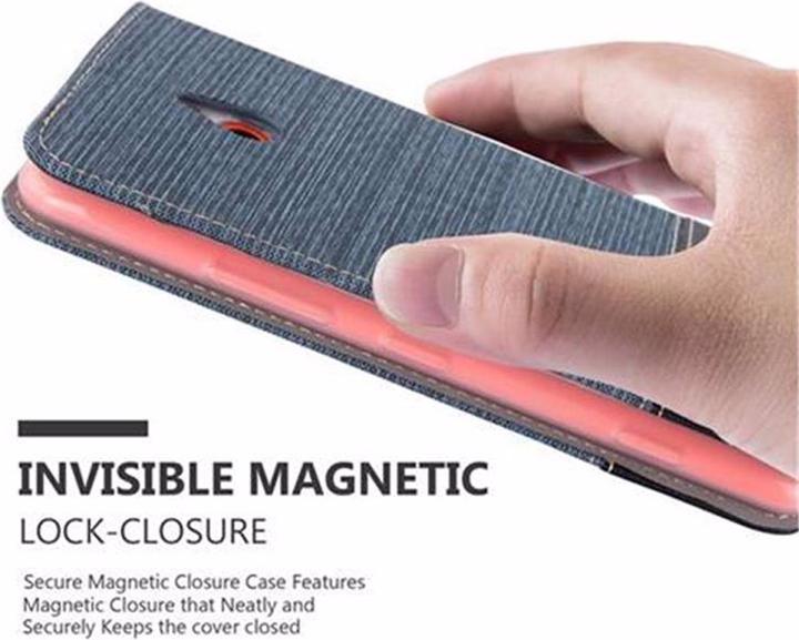 Produktbild Cadorabo Book Jeans Optik Cover (Nokia Lumia 1320)