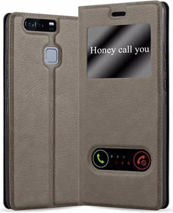 Actual product image Cadorabo Book with View double window cover (Huawei P9)