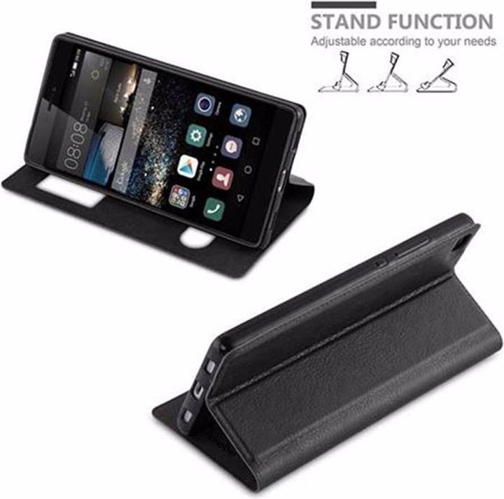 Actual product image Cadorabo Book with View double window cover (Huawei P8)