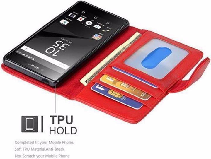 Image du produit Cadorabo Book avec 3 pochettes pour cartes Couverture (Sony Xperia Z5)