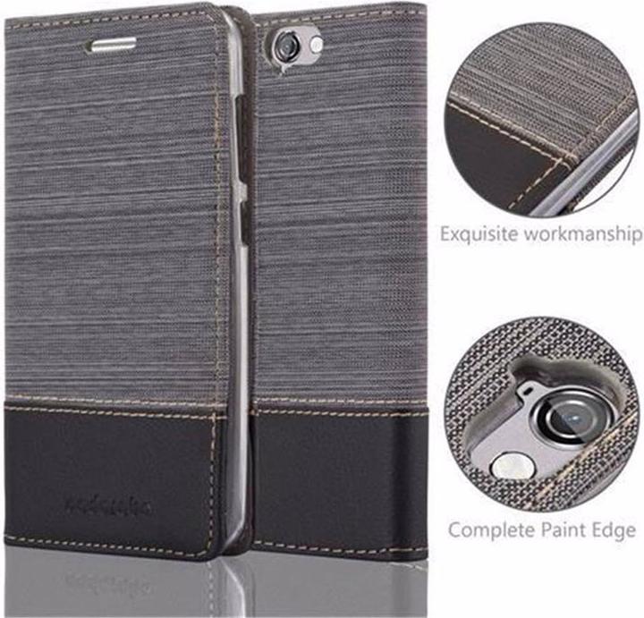 Produktbild Cadorabo Book Jeans Optik Cover (HTC One A9)