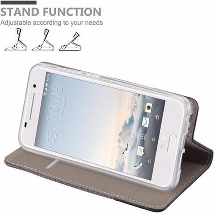 Produktbild Cadorabo Book Jeans Optik Cover (HTC One A9)