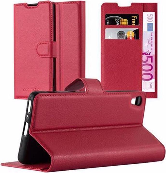Actual product image Cadorabo Book with stand function cover (Sony Xperia XA)
