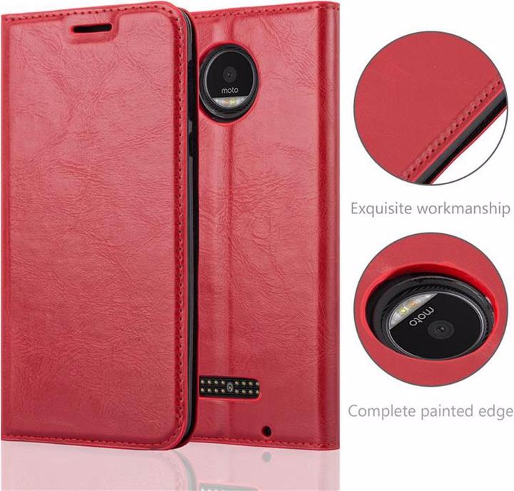 Actual product image Cadorabo Book Invisible Magnet Cover (Motorola Moto Z Play)