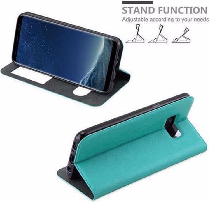 Actual product image Cadorabo Book with View double window cover (Samsung Galaxy S8+)