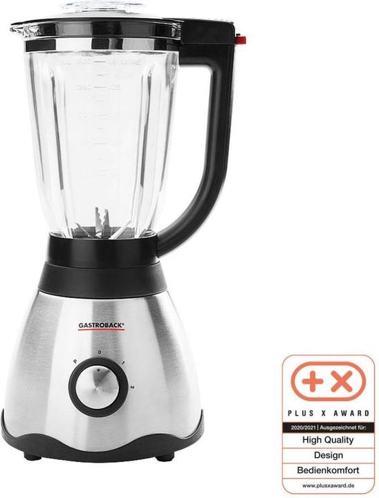 Produktbild Gastroback Standmixer Vital Mixer Plus 850 Watt, Silber/Schwarz (850 W)