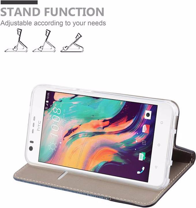Actual product image Cadorabo Book Jeans Optics Cover (HTC Desire 10 Lifestyle, HTC Desire 825)