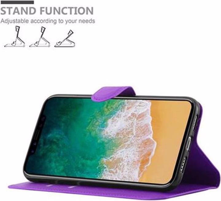 Actual product image Cadorabo Book with stand function cover (Apple iPhone X)