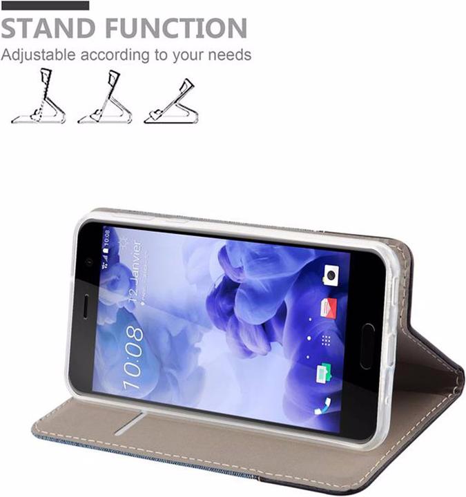 Actual product image Cadorabo Book Jeans Optics Cover (HTC U Play)