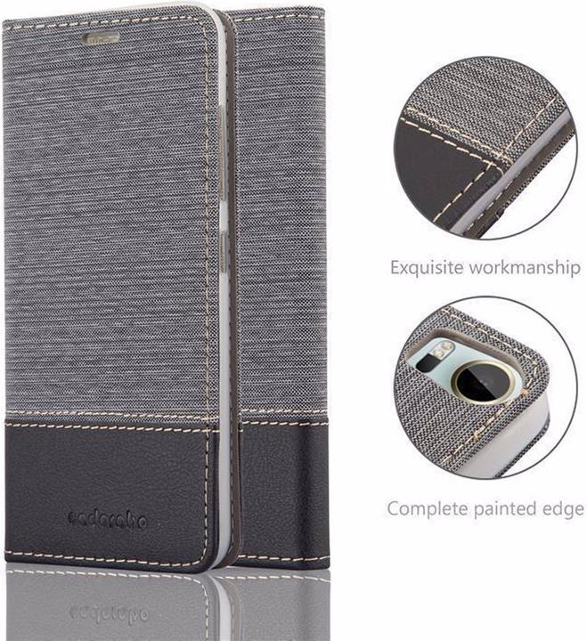 Produktbild Cadorabo Book Jeans Optik Cover (HTC Desire 10 Pro)
