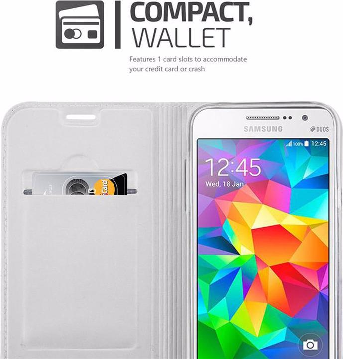 Actual product image Cadorabo Book Classy Style Cover (Samsung Galaxy Grand Prime)