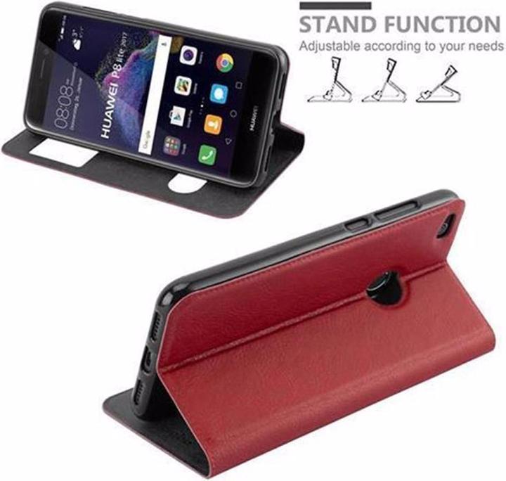 Actual product image Cadorabo Book with View double window cover (Huawei P8 Lite (2017), Huawei P9 Lite (2017))