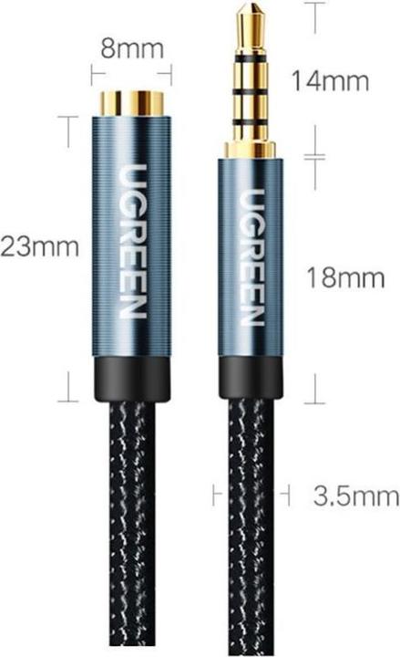 Immagine prodotto Ugreen Jack da 3,5 mm - Jack da 3,5 mm (2 m, Estensione)