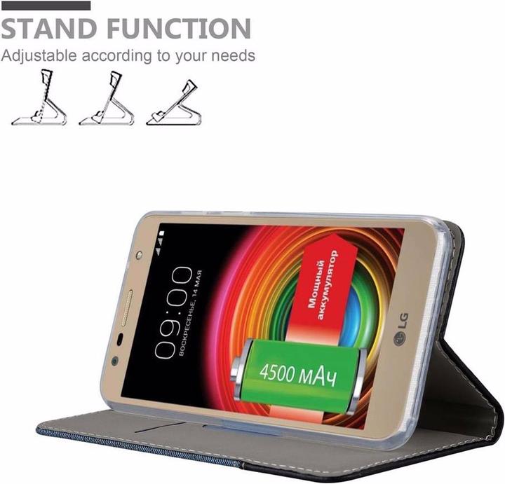 Produktbild Cadorabo Book Jeans Optik Cover (LG X Power 2)