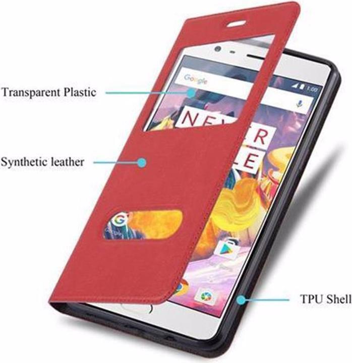 Image du produit Cadorabo Book avec couverture View à double fenêtre (OnePlus 3T)