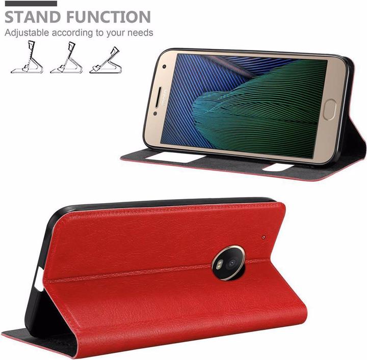 Produktbild Cadorabo Book mit View Doppelfenster Cover (Motorola Moto G5 Plus)