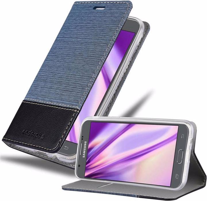 Produktbild Cadorabo Book Jeans Optik Cover (Samsung Galaxy J3 (2017))
