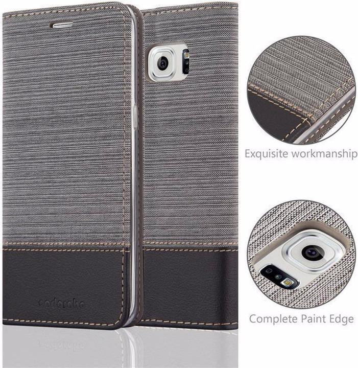 Image du produit Cadorabo Couverture look jeans Book (Samsung Galaxy S6 Edge+)