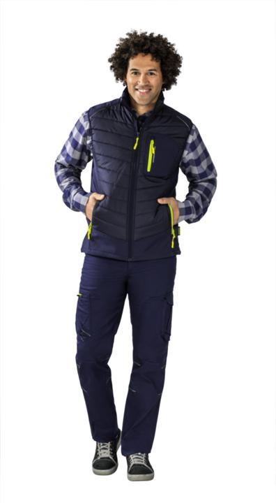 Actual product image Planam Stretchline winter waistcoat navy size 4XL (4XL)